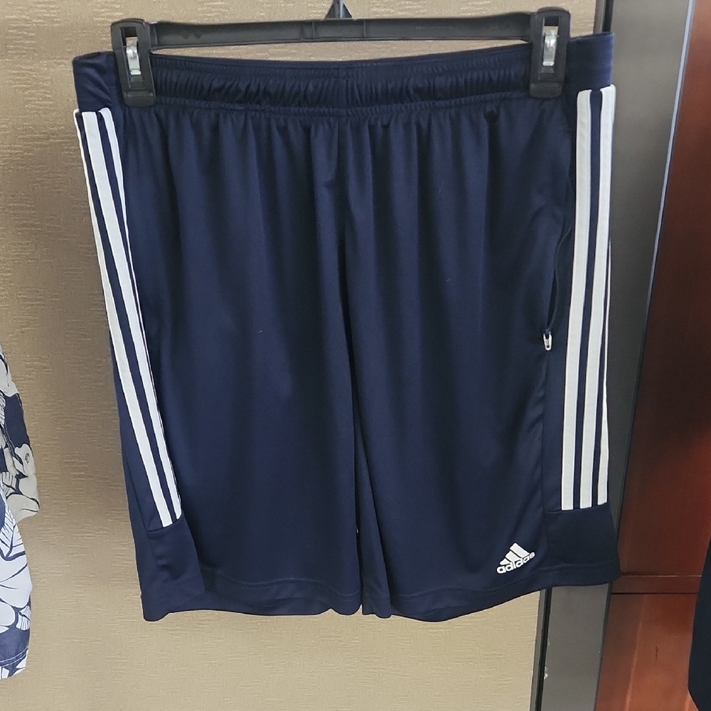 Adidas Men's Dark Blue Athletic Shorts